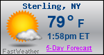 Weather Forecast for Sterling, NY
