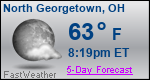 Weather Forecast for North Georgetown, OH