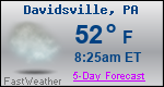 Weather Forecast for Davidsville, PA