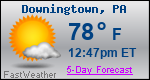 Weather Forecast for Downingtown, PA