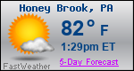 Weather Forecast for Honey Brook, PA