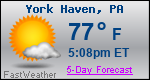 Weather Forecast for York Haven, PA