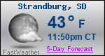 Weather Forecast for Strandburg, SD