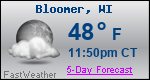 Weather Forecast for Bloomer, WI