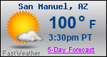 Weather Forecast for San Manuel, AZ