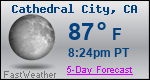 Weather Forecast for Cathedral City, CA