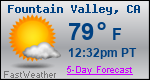 Weather Forecast for Fountain Valley, CA