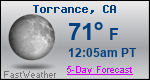 Weather Forecast for Torrance, CA
