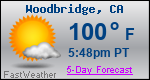 Weather Forecast for Woodbridge, CA