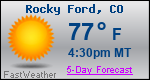 Weather Forecast for Rocky Ford, CO