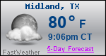 Weather Forecast for Midland, TX