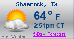 Weather Forecast for Shamrock, TX