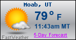 Weather Forecast for Moab, UT