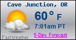 Weather Forecast for Cave Junction, OR