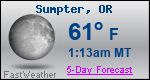 Weather Forecast for Sumpter, OR