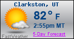 Weather Forecast for Clarkston, UT