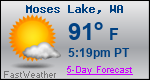 Weather Forecast for Moses Lake, WA