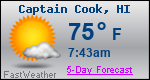 Weather Forecast for Captain Cook, HI