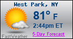 Weather Forecast for West Park, NY