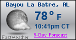 Weather Forecast for Bayou La Batre, AL