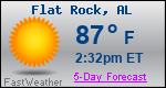 Weather Forecast for Flat Rock, AL