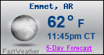 Weather Forecast for Emmet, AR