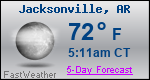 Weather Forecast for Jacksonville, AR