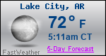 Weather Forecast for Lake City, AR
