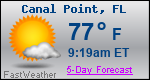 Weather Forecast for Canal Point, FL