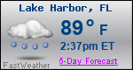 Weather Forecast for Lake Harbor, FL