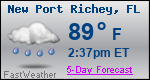 Weather Forecast for New Port Richey, FL