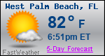 Weather Forecast for West Palm Beach, FL