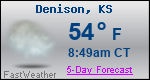 Weather Forecast for Denison, KS