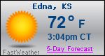 Weather Forecast for Edna, KS