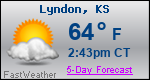 Weather Forecast for Lyndon, KS