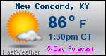 Weather Forecast for New Concord, KY