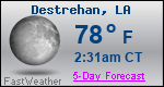 Weather Forecast for Destrehan, LA