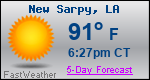 Weather Forecast for New Sarpy, LA