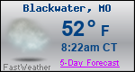 Weather Forecast for Blackwater, MO