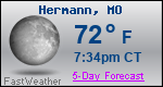 Weather Forecast for Hermann, MO