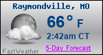 Weather Forecast for Raymondville, MO