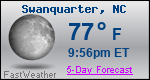 Weather Forecast for Swanquarter, NC