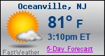 Weather Forecast for Oceanville, NJ