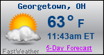 Weather Forecast for Georgetown, OH