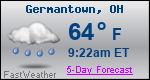 Weather Forecast for Germantown, OH