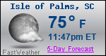 Weather Forecast for Isle of Palms, SC