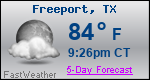 Weather Forecast for Freeport, TX