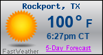 Weather Forecast for Rockport, TX