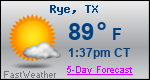 Weather Forecast for Rye, TX