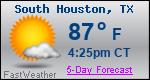 Weather Forecast for South Houston, TX